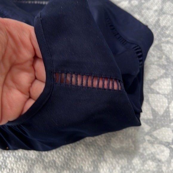 Jcrew Factory Blouse navy XS - Picture 3 of 4